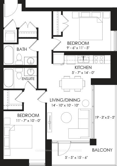 60 Charles Street W, Unit 2305 - Photo 14