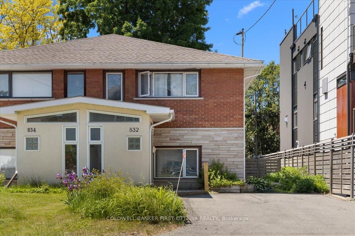 Semi-Detached House sold at 832 Ivanhoe Avenue, Ottawa, Ontario, K2B 5S3 - Queensway Terrace North - MLS: X13248580