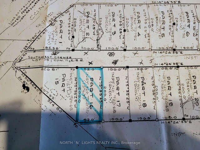 PT LOT 16 CON 3 HARKINS RD Road E