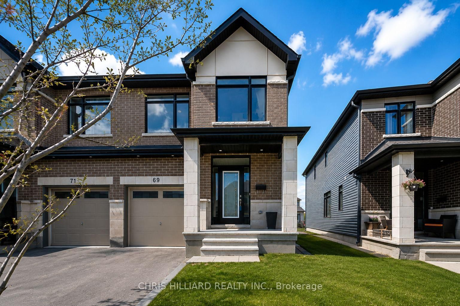 Front view of 69 Heirloom Street, Ottawa