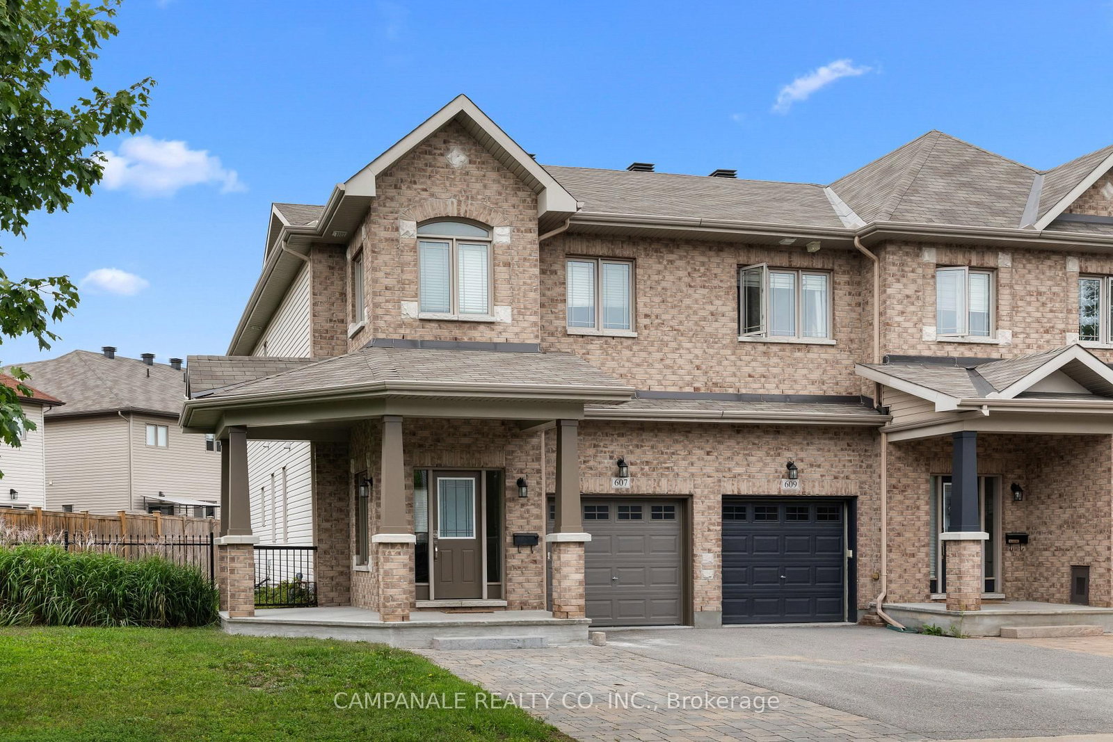 Front view of 607 Via Amalfi Street, Ottawa