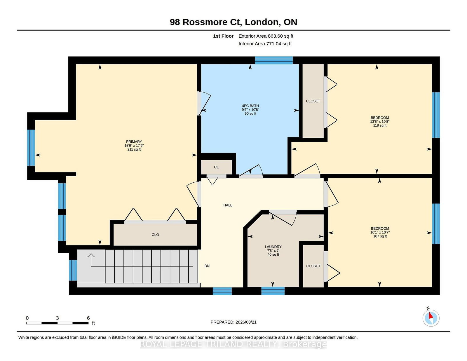 Detached House for sale at 98 Rossmore Court, London South, Ontario, N6C 6B8 - South P - MLS: X13829126