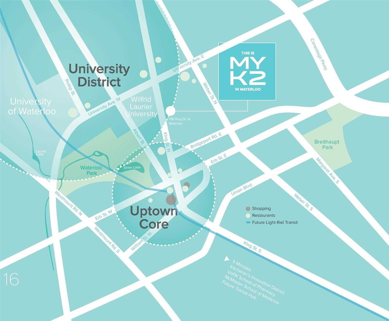 1105 - 158 King St N, Waterloo, N2J 2Y2 | Image 2