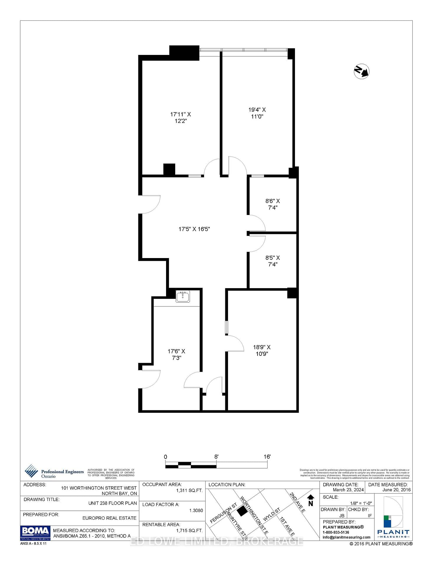 Office for lease at 238-101 Worthington Street, North Bay, Central, P1B 1G5 - MLS: X5540017