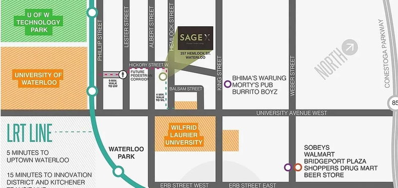 516 - 257 Hemlock St, Waterloo, N2L 0K2 | Image 2