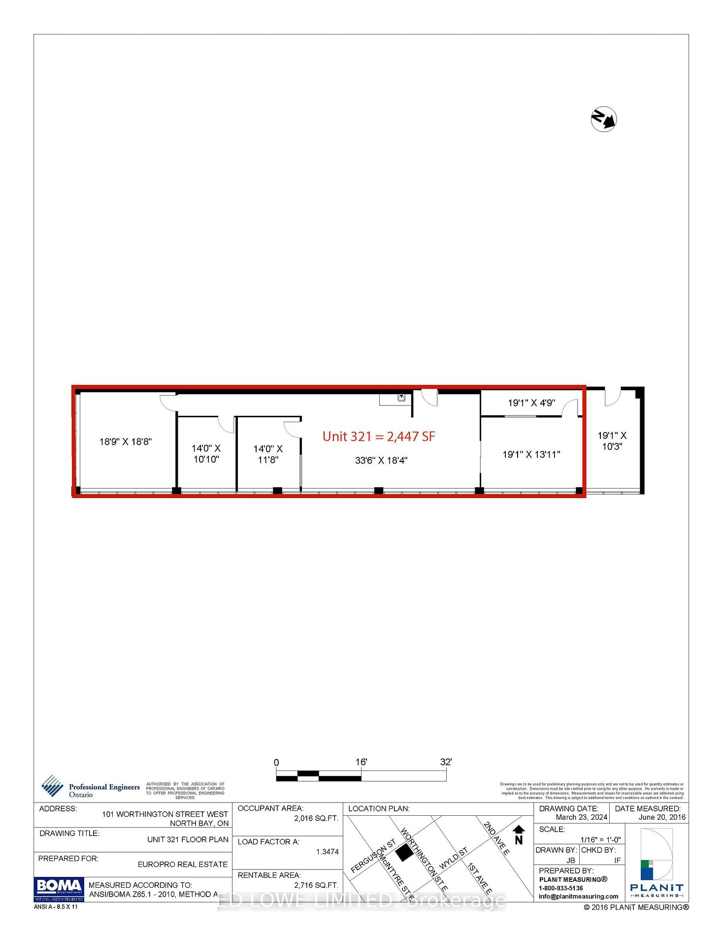 Office for lease at 321-101 Worthington Street, North Bay, Central, P1B 1G5 - MLS: X6126904