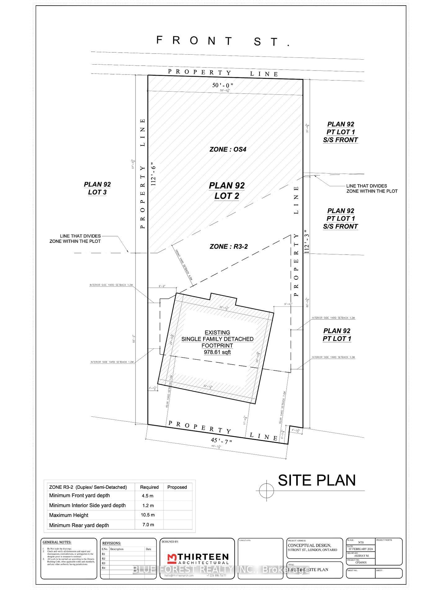 Vacant Land sold at 9 Front Street, London, South F, N6C 4J7 - MLS: X9271166