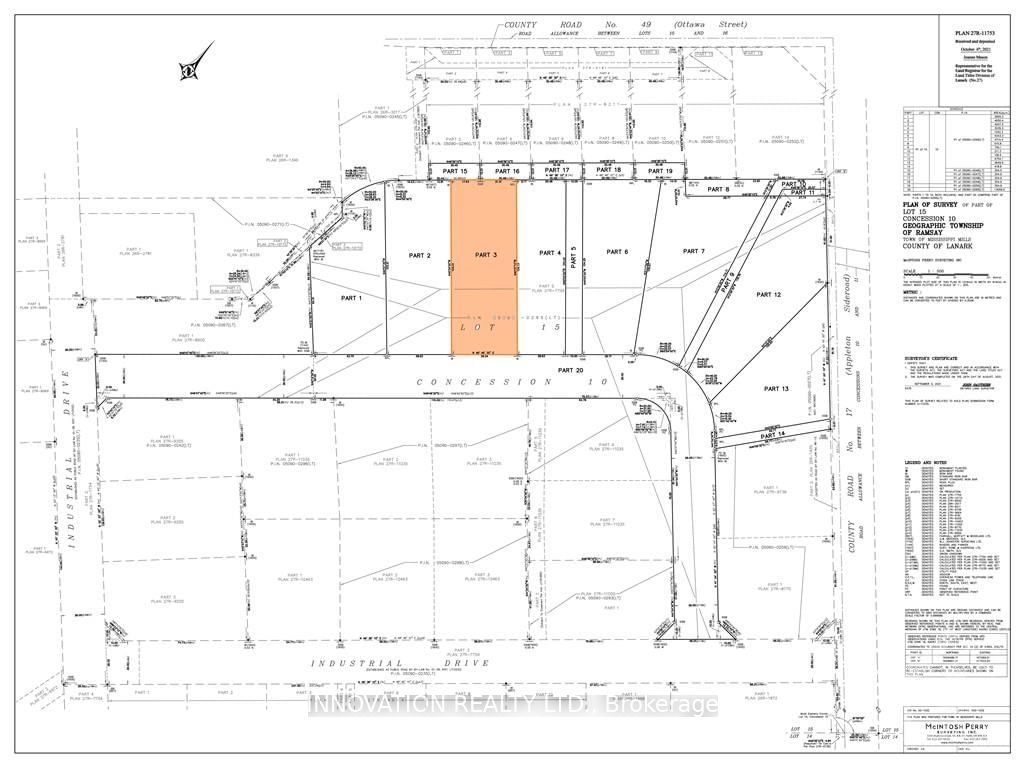 Land sold at 3 FRANK DAVIS Street, Mississippi Mills, 911 - Almonte, K0A 1A0 - MLS: X9515392