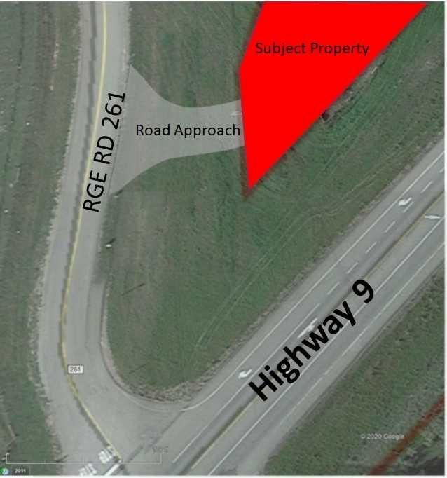 NW-01-28-26-W4 On Hwy 9 and Rge Rd 261