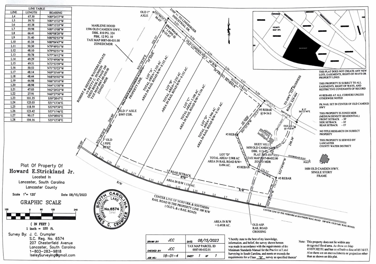 Property at 11.53 acres Old Camden Highway, Lancaster, SC 29720