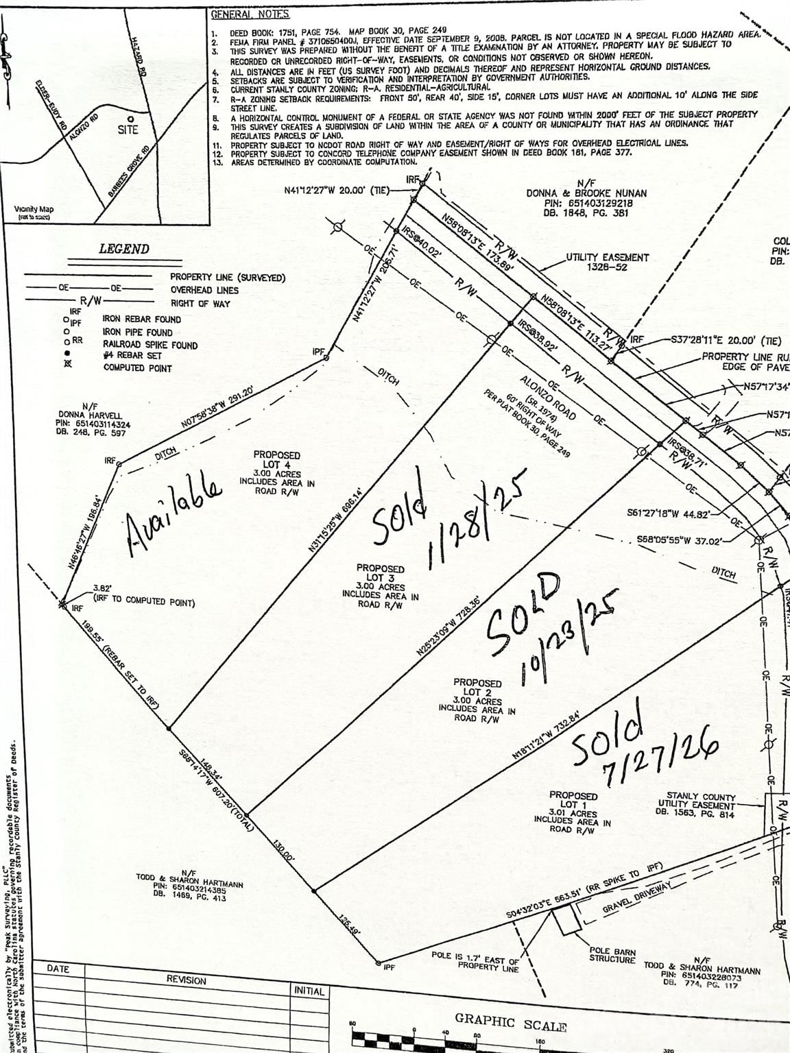 Property at 000 Alonzo, Oakboro, NC 28129