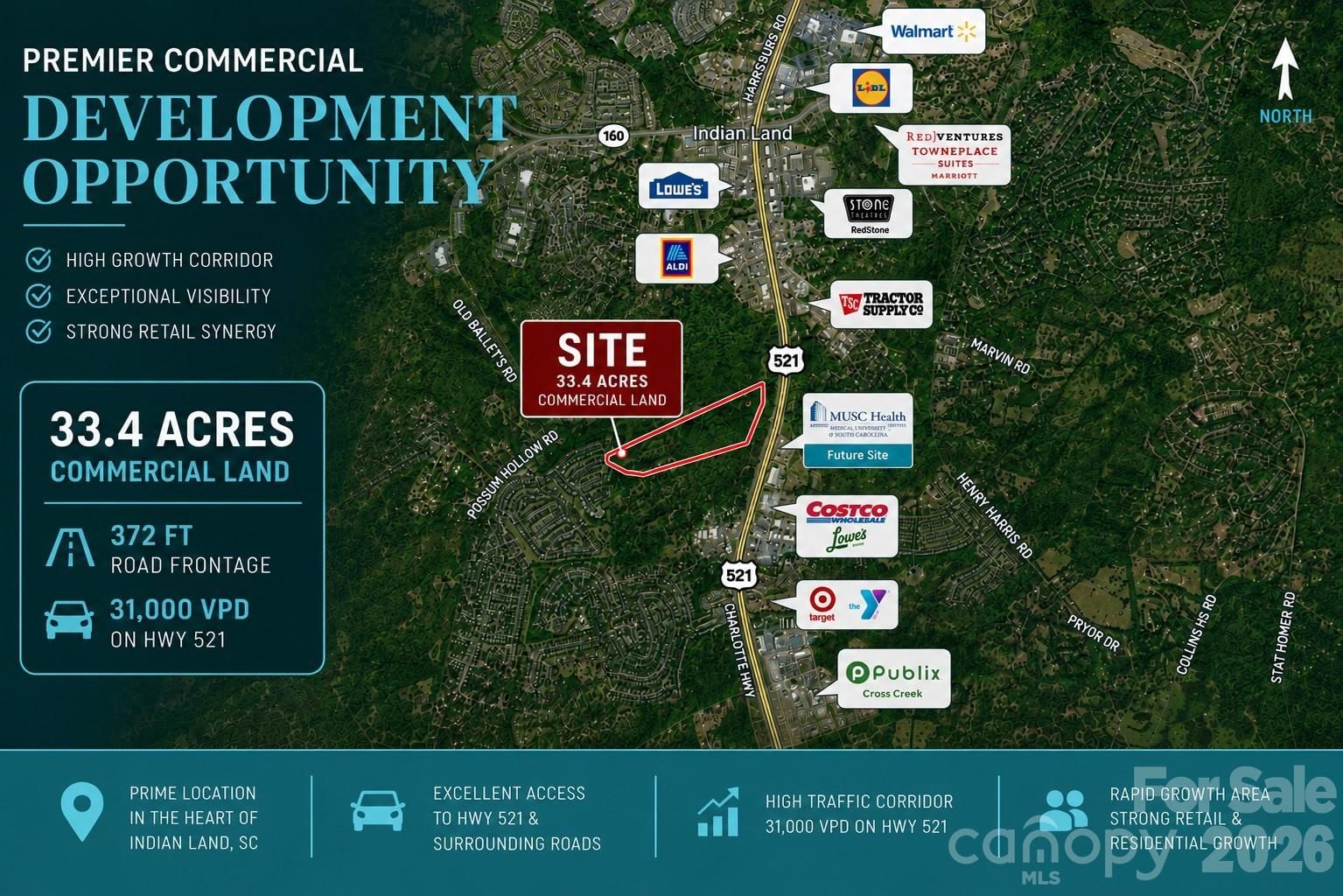 Property at 9457 Charlotte Highway, Indian Land, SC 29707