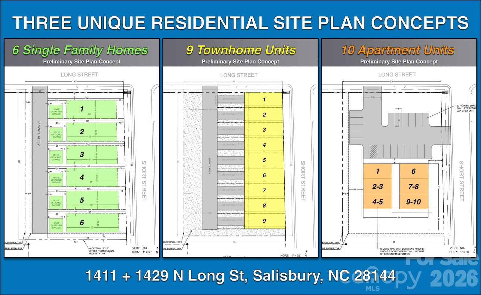 Property at 1411-1429 N Long Street, Salisbury, NC 28144