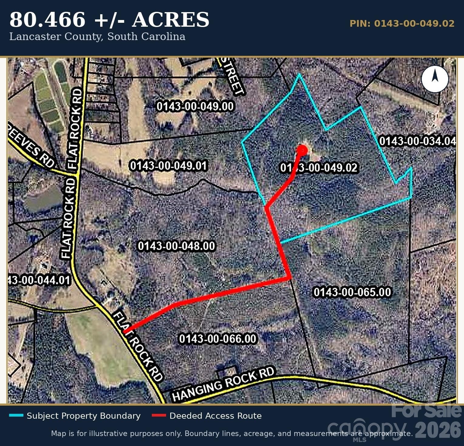 Property at TBD Flat Rock Road, Heath Springs, SC 29058
