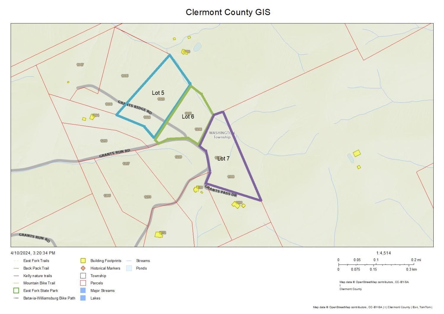 Lot Grants Run Road, Washington Twp, OH 45153