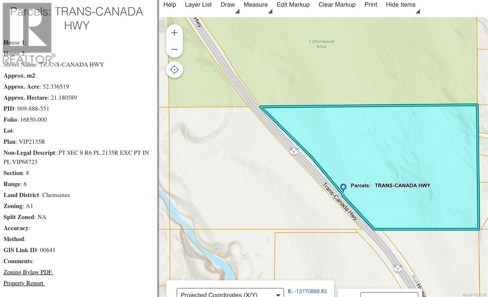 Section 8 Trans Canada Highway property photo