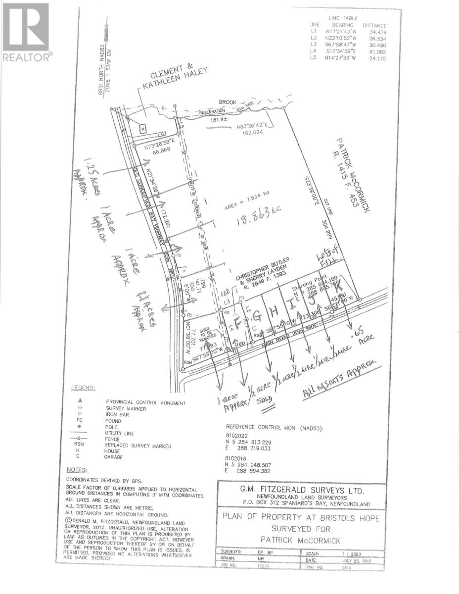 00 Main Road # PARCEL I, Bristol's Hope, Newfoundland & Labrador A1Y 0A7
