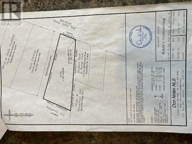 292 Bay Bulls Road St. John's Newfoundland & Labrador, A1G 1B8 - Vacant Land For Sale