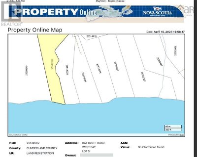 Image #1 of Commercial for Sale at Lot 5 Bay Bluff Road, West Bay, Nova Scotia