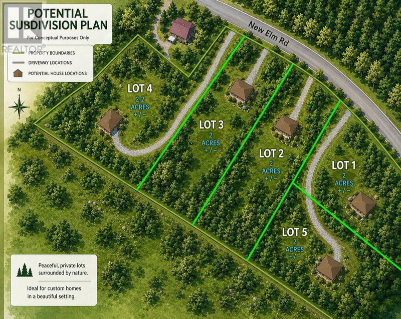 Lot 1 New Elm Road Chelsea Nova Scotia, B4V 2W5 - Vacant Land For Sale