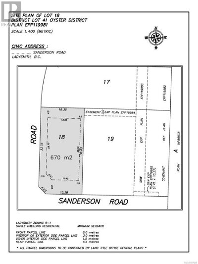 Image #1 of Commercial for Sale at Lot 18 Sanderson Rd, Ladysmith, British Columbia