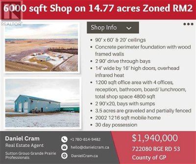 Image #1 of Commercial for Sale at 722080 Rge Rd 53, Grande Prairie, Alberta
