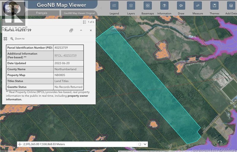Lot N Black River Road Black River Bridge New Brunswick, E1N 5T4 - Vacant Land For Sale