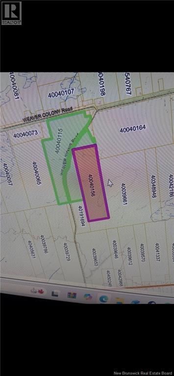 Lot Weaver Siding Road, Upper Blackville, New Brunswick E9C 1R1