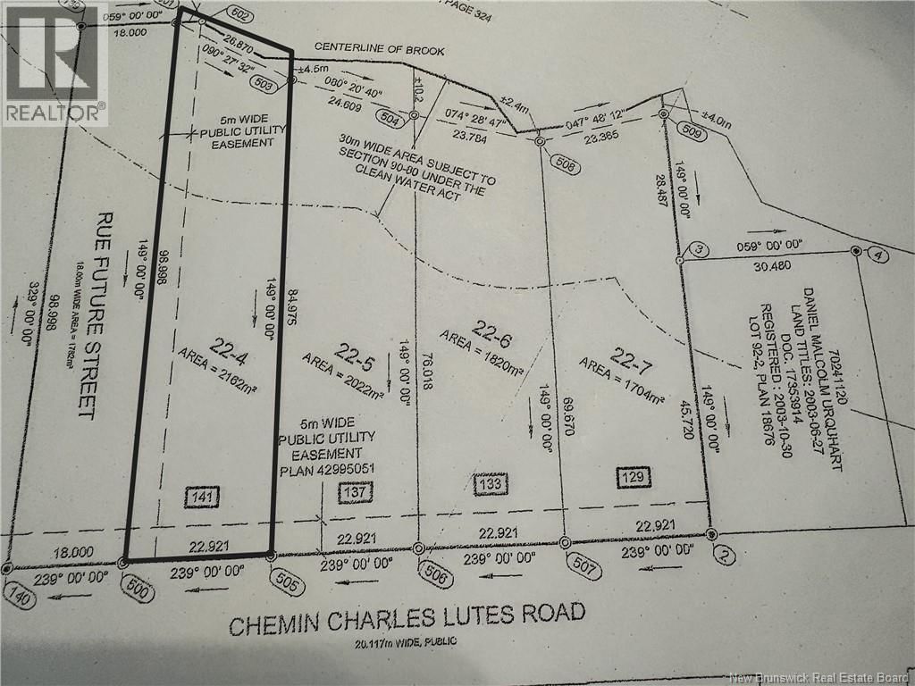 141 Charles Lutes Road, Moncton, New Brunswick E1G 2P8