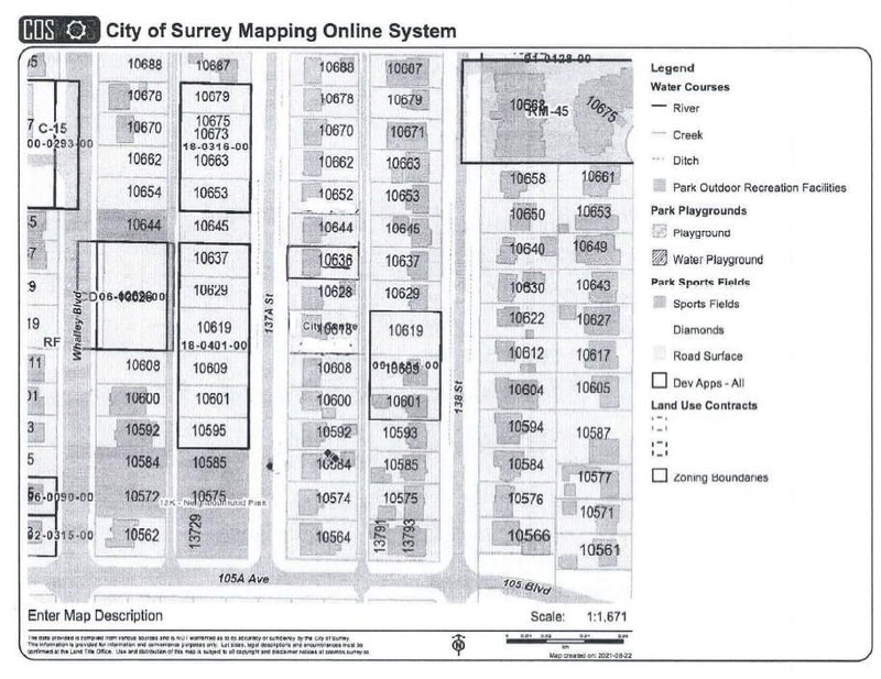 10636 137A Street Surrey British Columbia, V3T 4J6 - Vacant Land For Sale