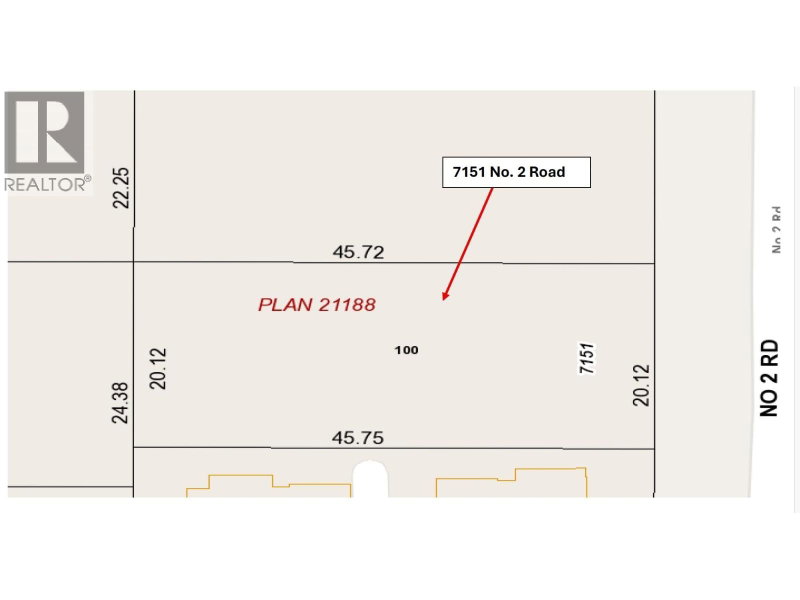 7151 NO. 2 Road Richmond British Columbia, V7C 3L7 - Vacant Land For Sale