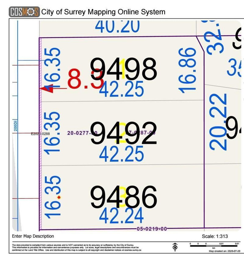 9486 162A Street Surrey British Columbia, V3V 5S9 - Vacant Land For Sale