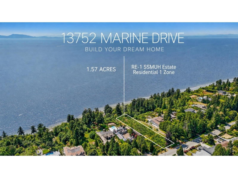 13752 MARINE Drive White Rock British Columbia, V4A 1A4 - Waterfront Land For Sale