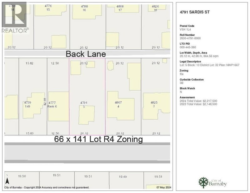 4791 SARDIS Street Burnaby British Columbia, V5H 1L4 - 1 Bedroom Home For Sale