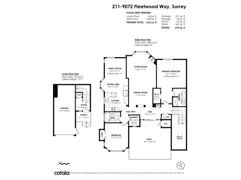 9072 FLEETWOOD Way Surrey British Columbia, V3R 0M6 - 2 Bedrooms Condo For Sale