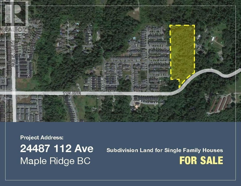 24487 112 Avenue Maple Ridge British Columbia, V2W 1H5 - Vacant Land For Sale