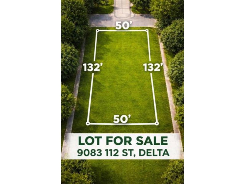 9083 112 Street Delta British Columbia, V4C 4X7 - Vacant Land For Sale