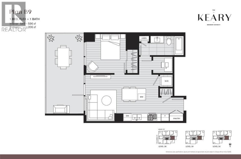 230 KEARY Street New Westminster British Columbia, V3L 5E7 - 1 Bedroom Condo For Sale