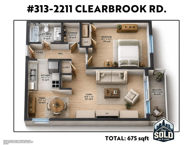 2211 CLEARBROOK Road Abbotsford British Columbia, V2T 2X4 - 1 Bedroom Condo For Sale