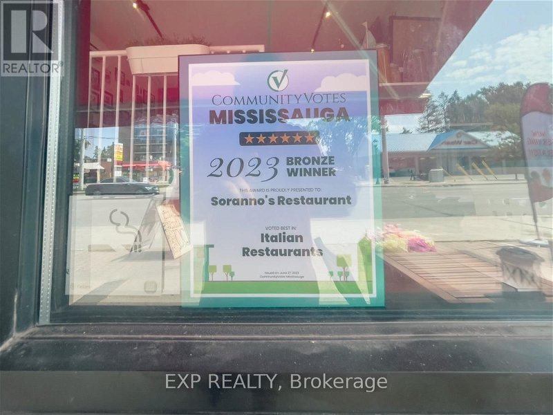 Image #1 of Restaurant for Sale at 341 Lakeshore Rd E, Mississauga, Ontario