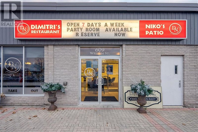 Image #1 of Restaurant for Sale at #4 -609 William St, Cobourg, Ontario