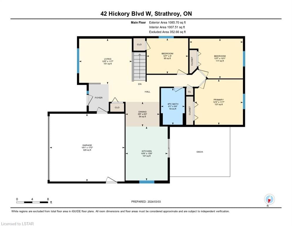 Single Family Residence sold at 42 Hickory Boulevard, Strathroy, ON, N7G 4E9 - SE - MLS: 40548601
