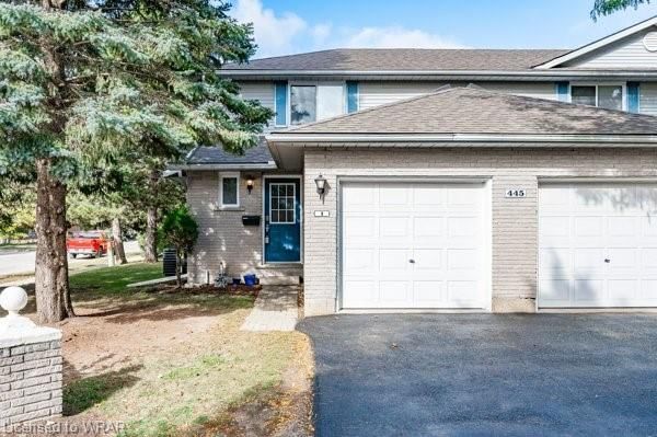Row/Townhouse sold at 1-445 Kingscourt Drive, Waterloo, Colonial Acres/East Bridge, N2K 3R4 - MLS: 40553560