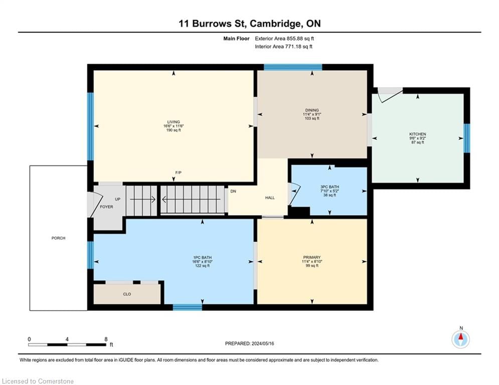 Single Family Residence sold at 11 Burrows Street, Cambridge, ON, N1R 4H1 - Glenview, Lincoln, Oak - MLS: 40575813