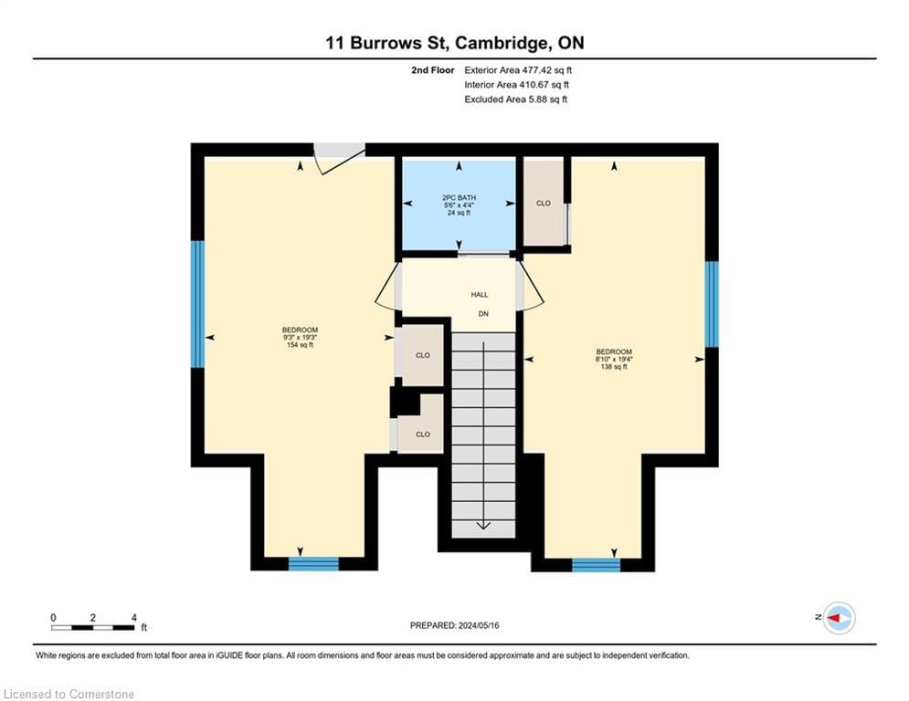 Single Family Residence sold at 11 Burrows Street, Cambridge, ON, N1R 4H1 - Glenview, Lincoln, Oak - MLS: 40575813