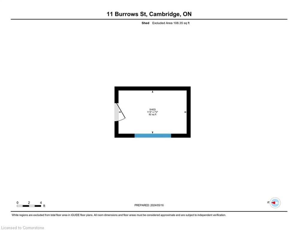 Single Family Residence sold at 11 Burrows Street, Cambridge, ON, N1R 4H1 - Glenview, Lincoln, Oak - MLS: 40575813