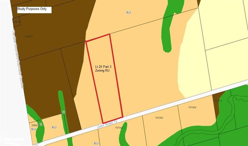 LOT 25 PT 3 Grey 13 Road, The Blue Mountains, Ontario (MLS 40634562)