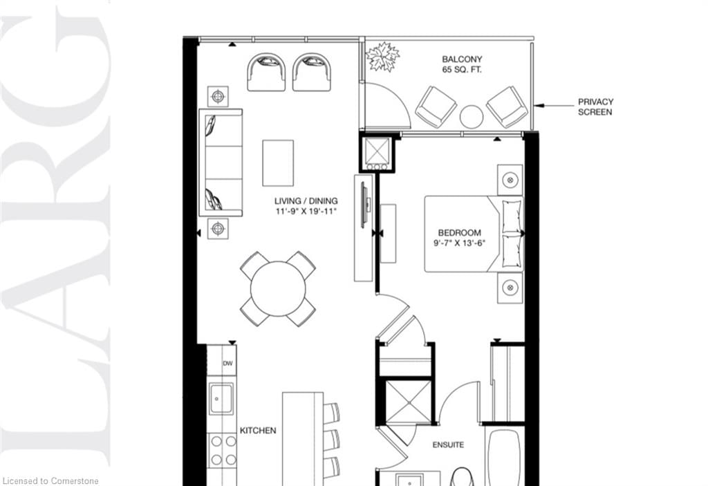 Condo/Apt Unit for lease at 1407-1035 Southdown Road, Mississauga, Clarkson, L5J 0A2 - MLS: 40699371