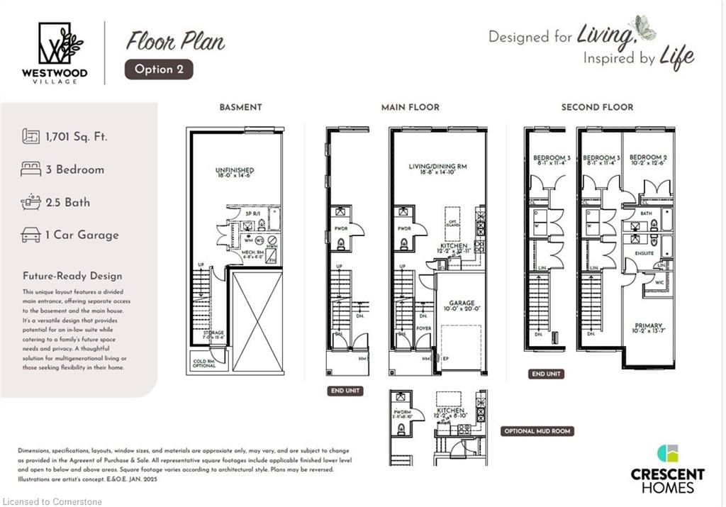 Row/Townhouse for sale at UNIT 2 Langridge Way, Cambridge, Westview, N1S 5B9 - MLS: 40704355