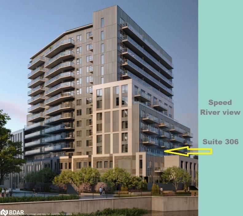 Condo/Apt Unit for lease at 306-93 Arthur Street, Guelph, Downtown, N1E 0S6 - MLS: 40706172